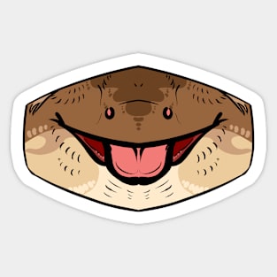 Crested Gecko Mask Sticker